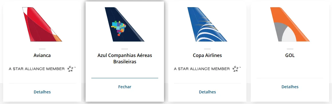 parceiras Aeroplan