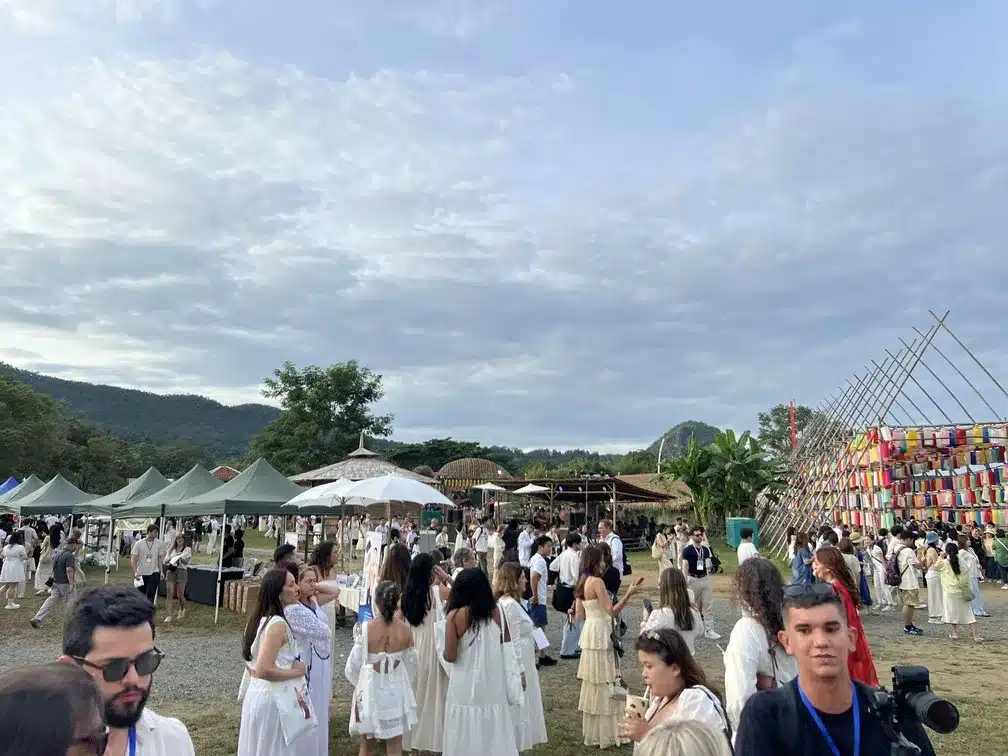 Festas Lanternas dentro do local