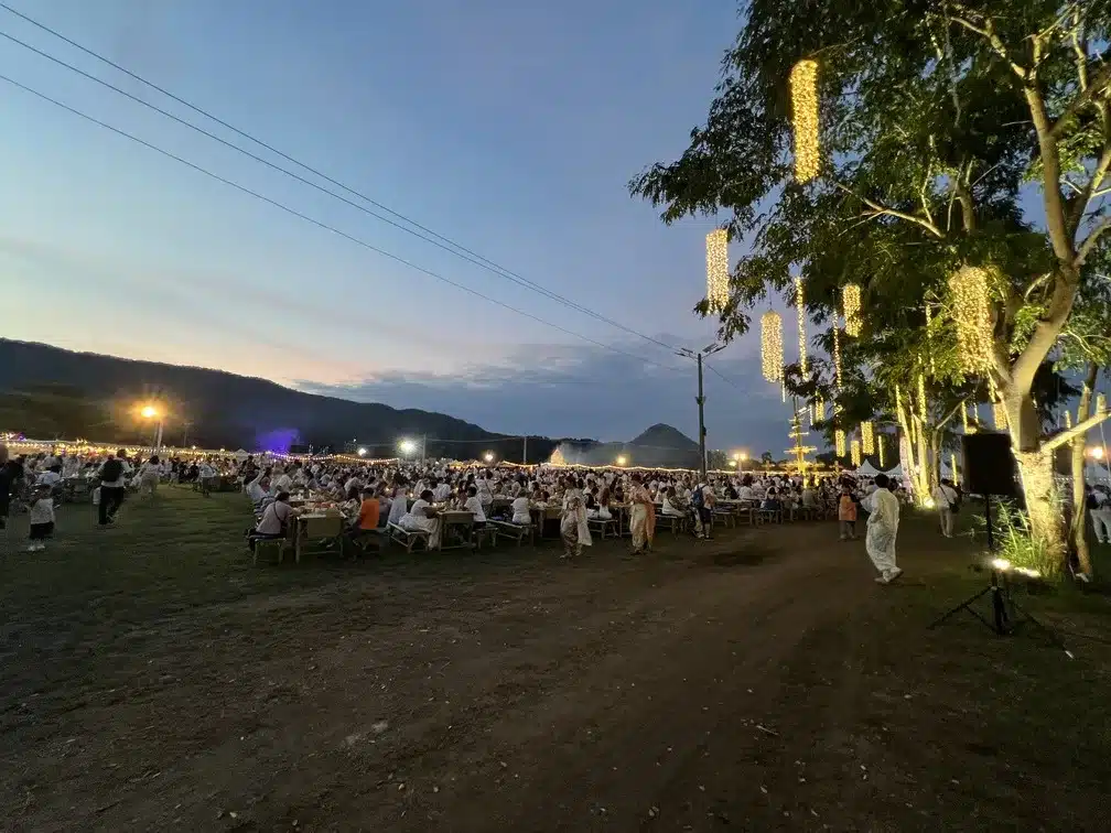 Festas Lanternas entadecer