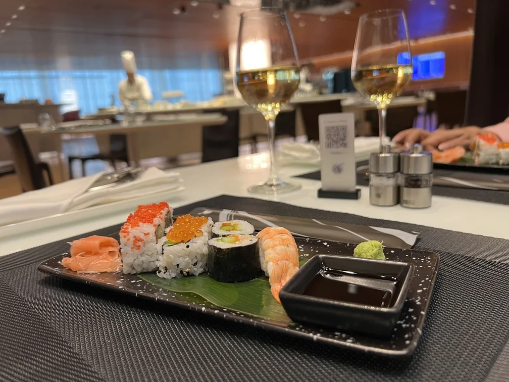 Sushi preparado na hora