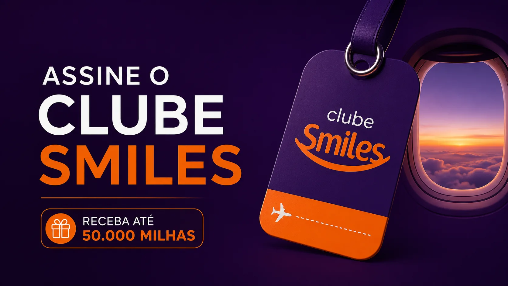 Assinatura Clube Smiles oferece até 50 mil milhas bônus