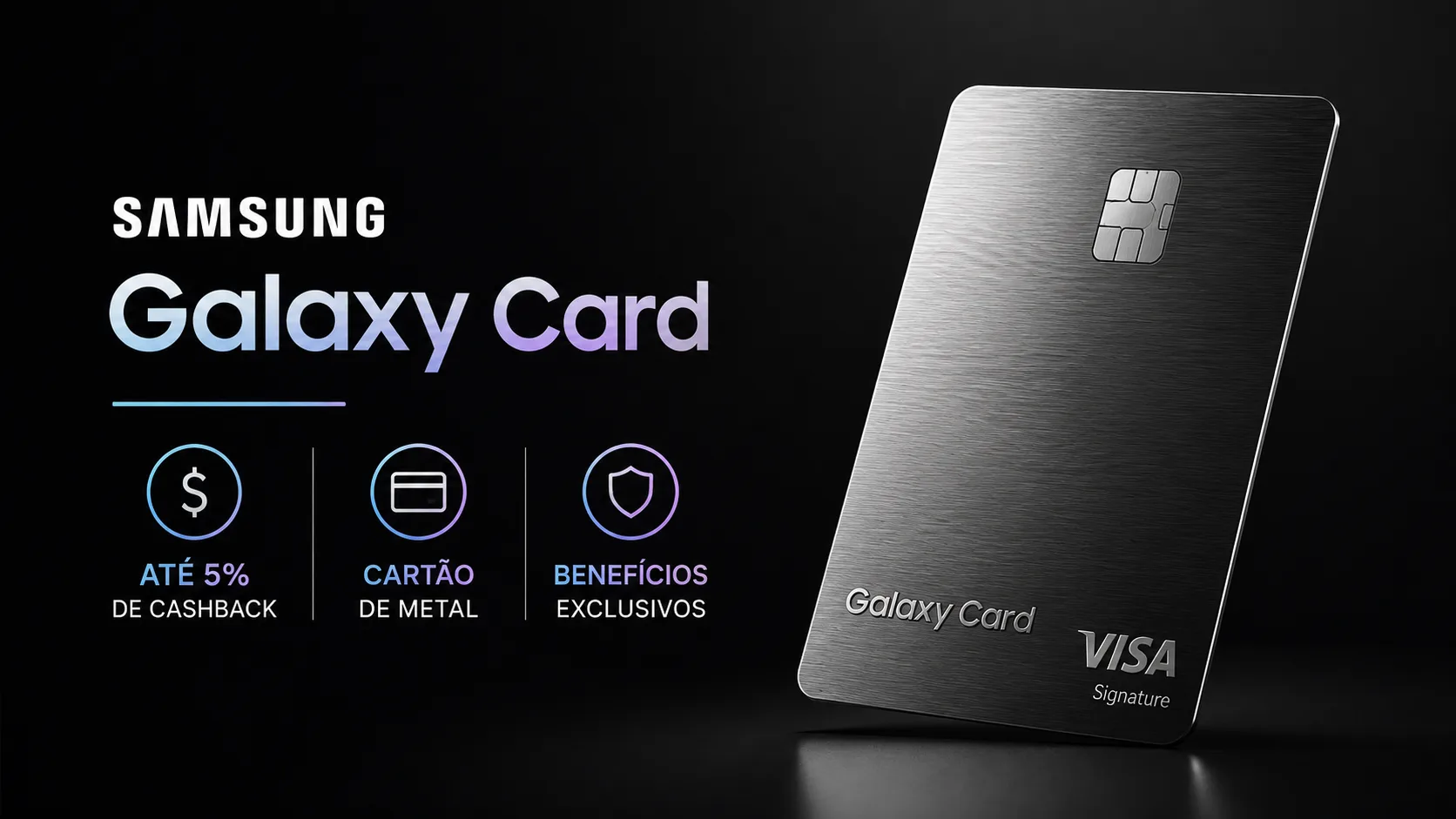 Samsung Galaxy Card é lançado com até 5% de cashback e cartão de metal nos EUA