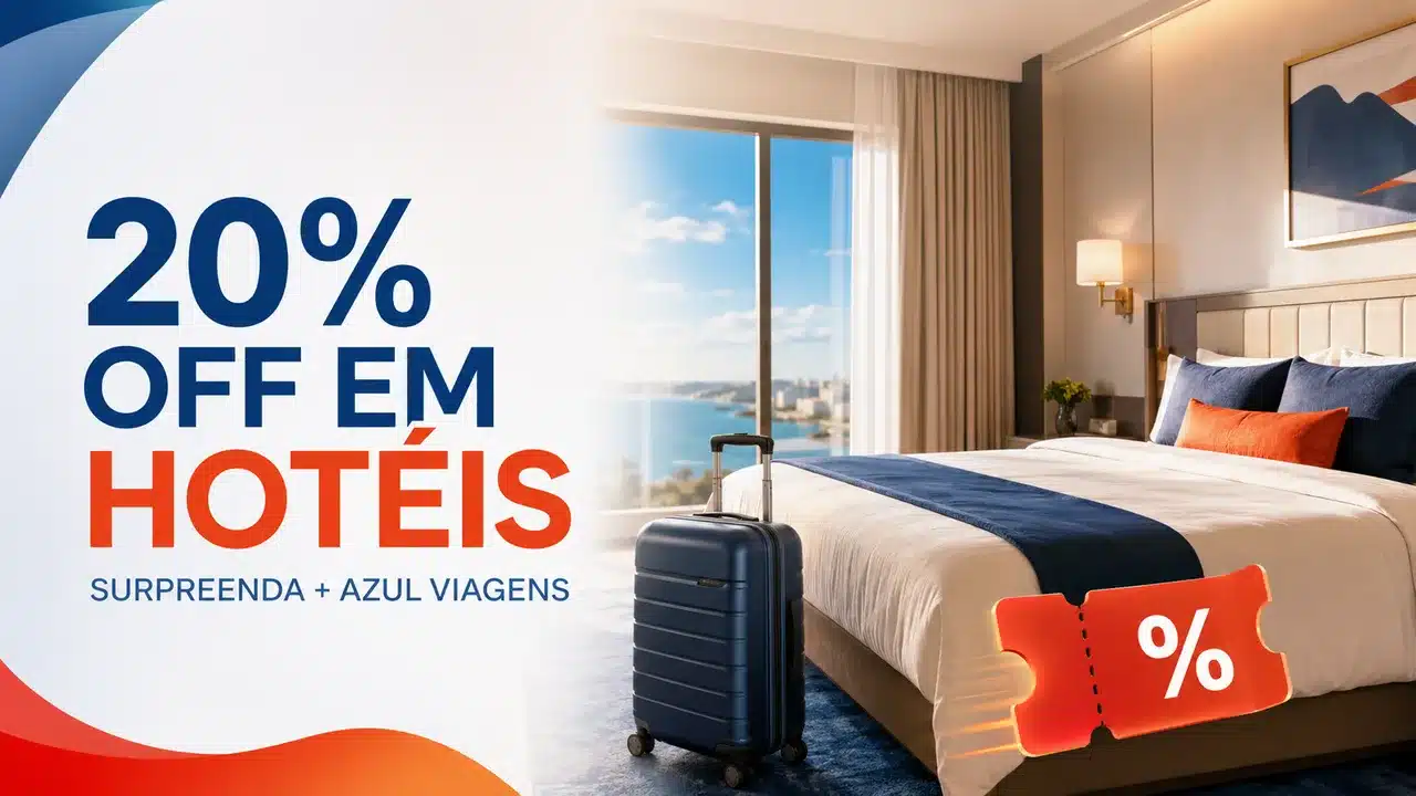 Mastercard Surpreenda oferece 20% OFF em hotéis na Azul Viagens